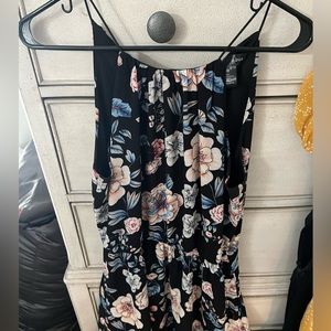 Aqua ruffle dress